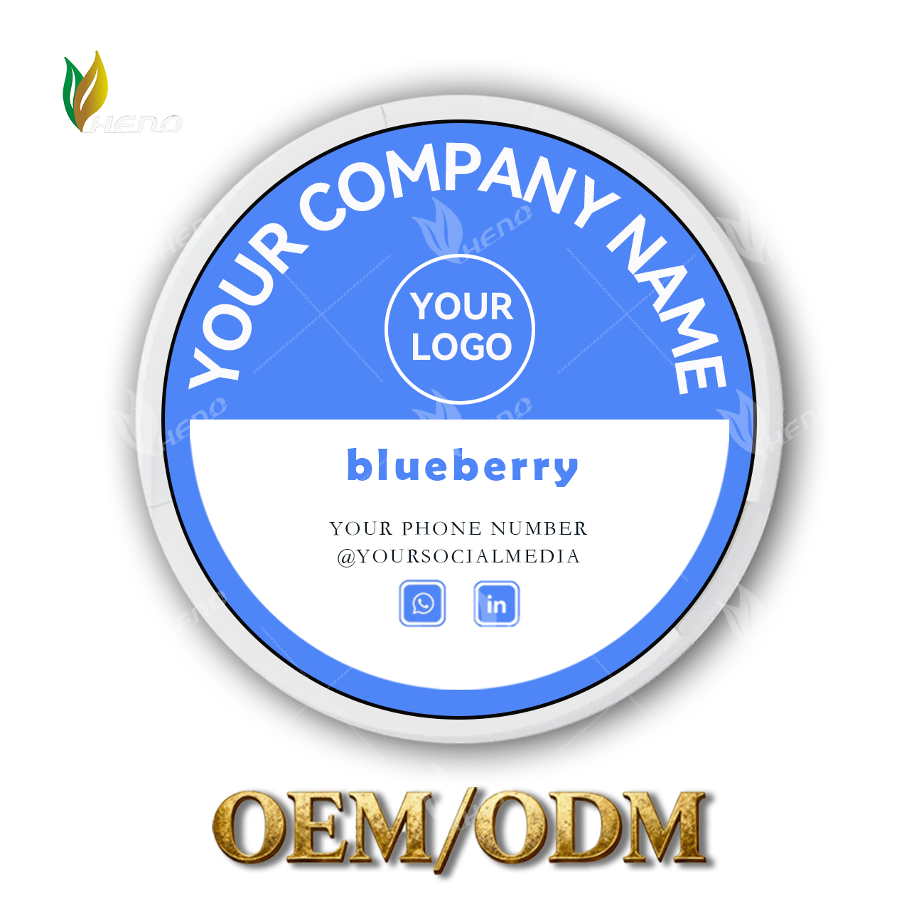 أكياس النيكوتين بنكهة التوت الأزرق الرائعة